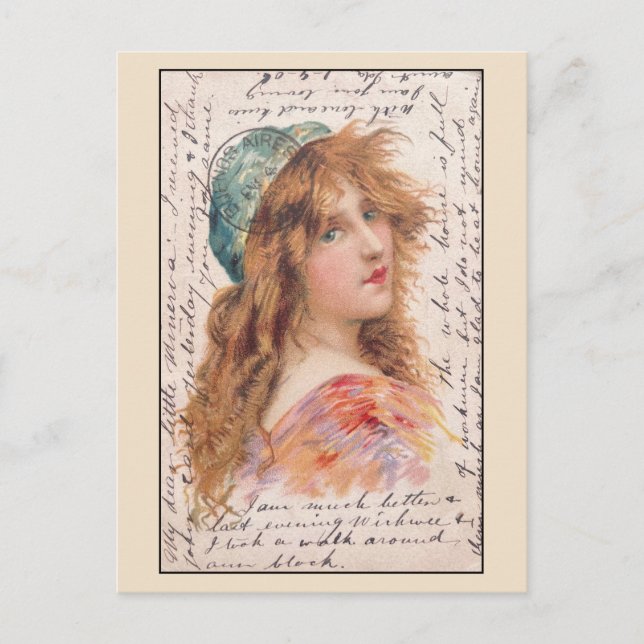 Postal retrato de la época de Buenos Aires 1906 (Anverso)