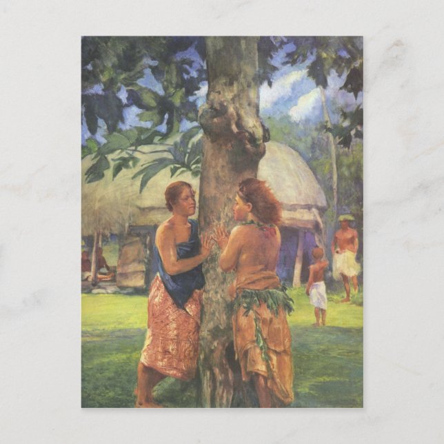 Postal 'Retrato de la Faase' - Postcard de John LaFarge (Anverso)