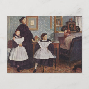 Postal Retrato de la familia Bellelli