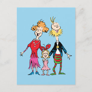 Postal Retrato de la familia de Cindy Lou Who