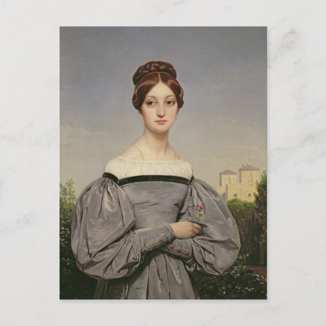 Postal Retrato de la hija de Louise Vernet (Anverso)