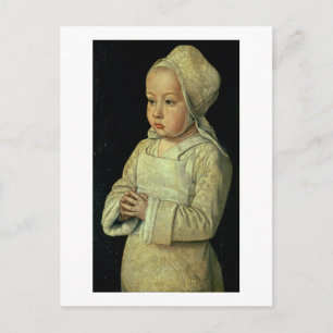 Postal Retrato de la hija de Suzanne de Borbón (1491-1521