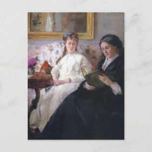 Postal Retrato de la madre y hermana del artista, Morisot