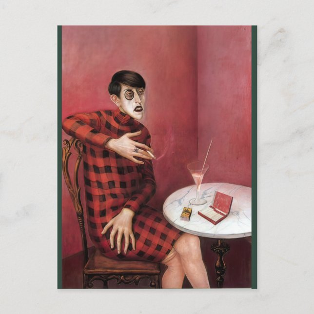 Postal Retrato de la periodista Sylvia Von Harden Otto (Anverso)