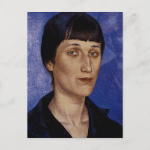 Postal Retrato de la poeta Anna Akmatova