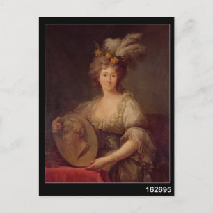 Postal Retrato de la princesa Anne Biron de Courland