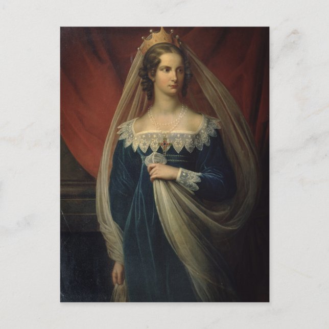 Postal Retrato de la princesa Charlotte von Preussen (Anverso)