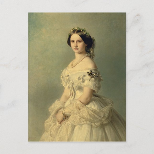 Postal Retrato de la princesa de Baden, 1856 (Anverso)