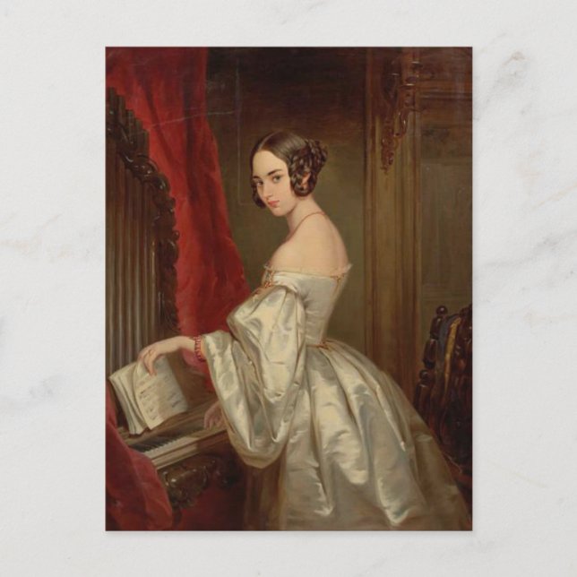 Postal Retrato de la princesa Maria Ivanovna Kochubey (Anverso)