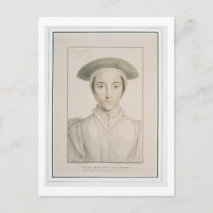Postal Retrato de la reina Ana de Cleves (1515-57) grabad