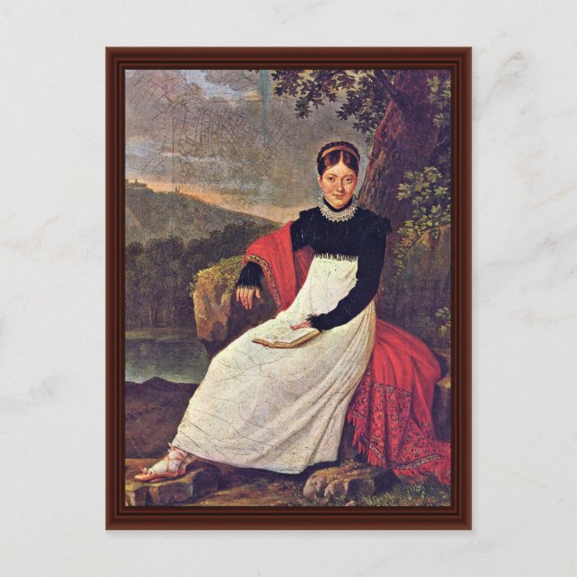 Postal Retrato De La Reina Caroline (Anverso)
