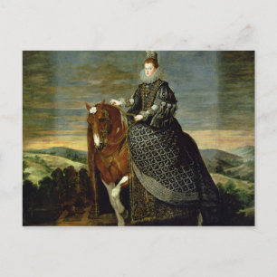Postal Retrato de la reina Margarita de Austria 1629-35