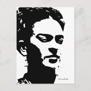 Postal Retrato de la sombra de Frida