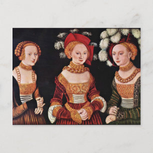 Postal Retrato De Las Duquesas Emilla Sybille Von Sachs