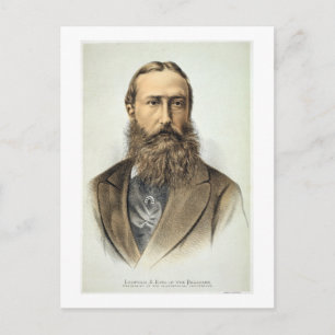 Postal Retrato de Leopold II (1835-1909), Rey de Bélgica