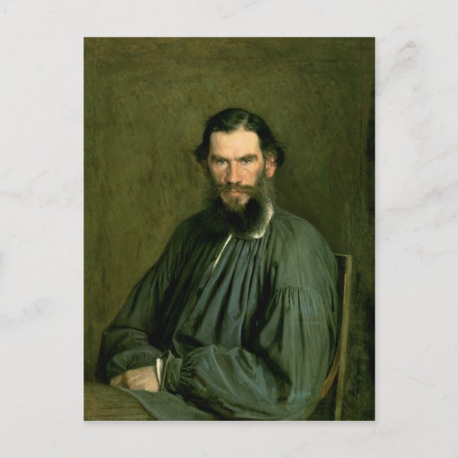 Postal Retrato de Lev Nikolaevich Tolstoy 1873 (Anverso)