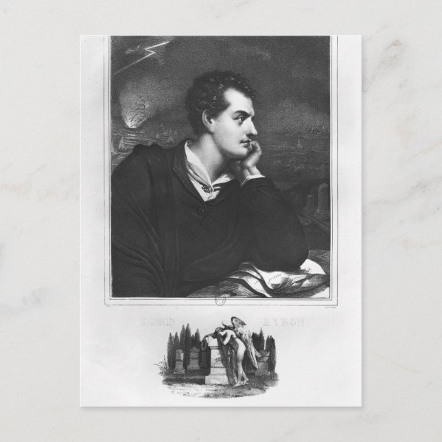Postal Retrato de Lord Byron (Anverso)