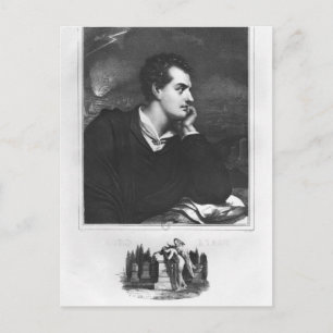 Postal Retrato de Lord Byron