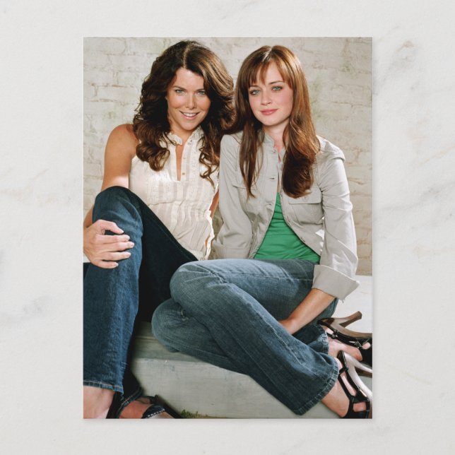Postal Retrato de Lorelai y Rory Sitting (Anverso)
