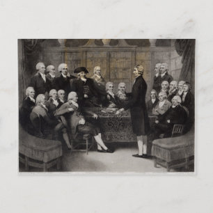 Postal Retrato de los miembros de la Sociedad Médica de