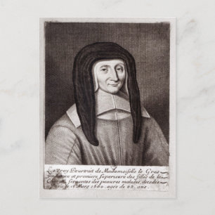 Postal Retrato de Louise de Marillac