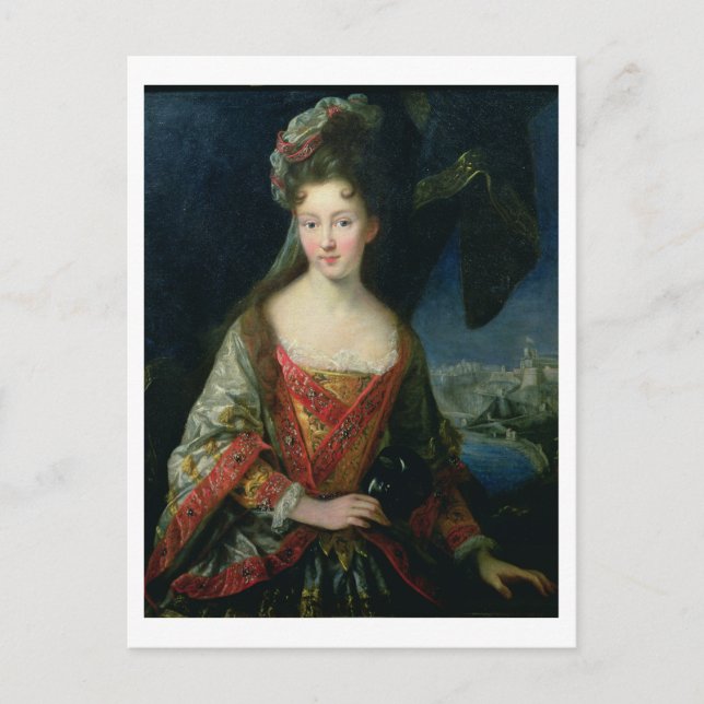 Postal Retrato de Louise-Hippolyte (1687-1731), Princesa (Anverso)