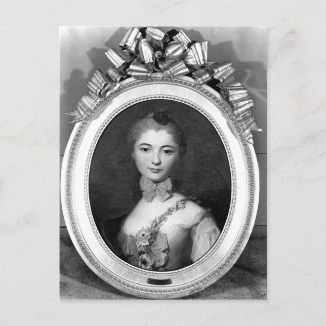 Postal Retrato de Louise Honorine Crozat du Chatel (Anverso)