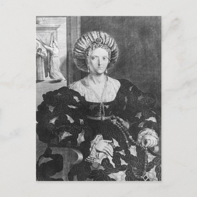 Postal Retrato de Lucrezia Borgia (Anverso)