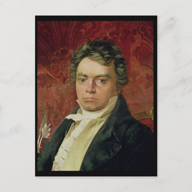 Postal Retrato de Ludwig Van Beethoven (Anverso)