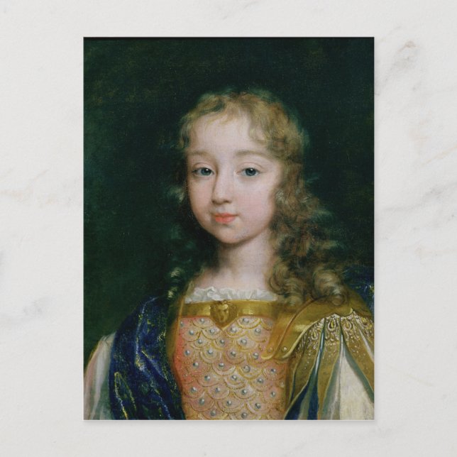 Postal Retrato de Luis XIV como niño (Anverso)