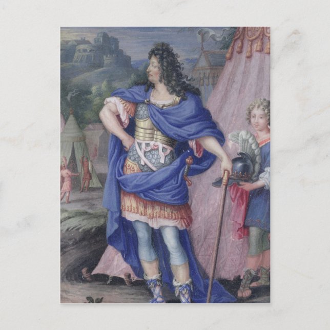 Postal Retrato de Luis XIV Rey de Francia (Anverso)