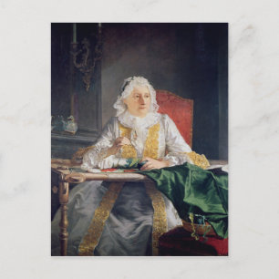 Postal Retrato de Madame Antoine Crozat, 1741