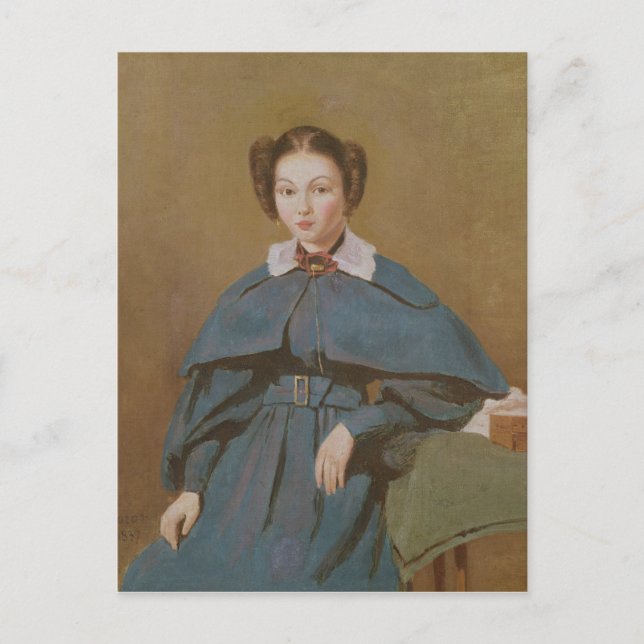 Postal Retrato de Madame Baudot, la sobrina de la artista (Anverso)