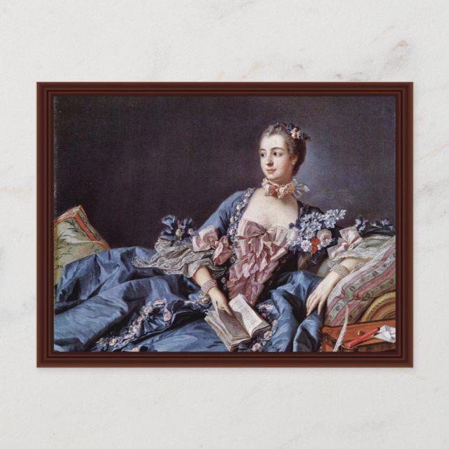 Postal Retrato De Madame De Pompadour (Anverso)