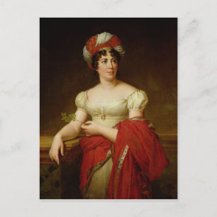 Postal Retrato de Madame de Stael