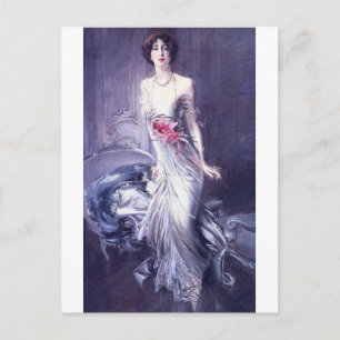 Postal Retrato de Madame E. L. Doyen (1910) por Boldini