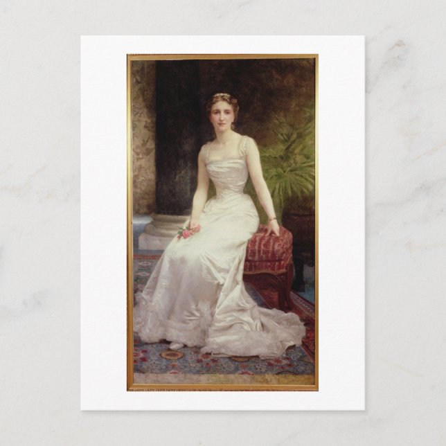 Postal Retrato de Madame Olry-Roederer, 1900 (aceite en l (Anverso)