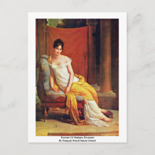 Postal Retrato De Madame Récamier