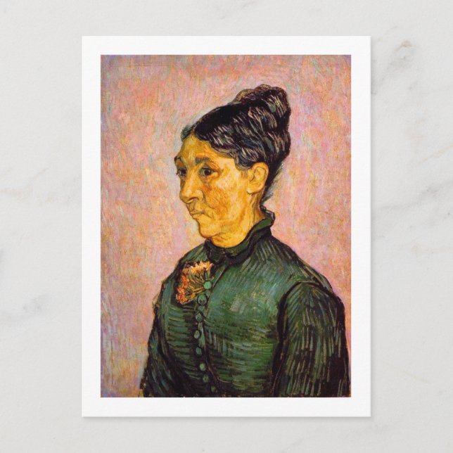 Postal Retrato de Madame Trabuc, Bella Artes Van Gogh (Anverso)
