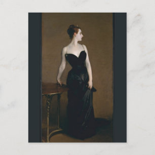 Postal Retrato de Madame X de John Singer Sargent