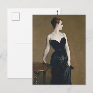 Postal Retrato de Madame X por John Singer Sargent