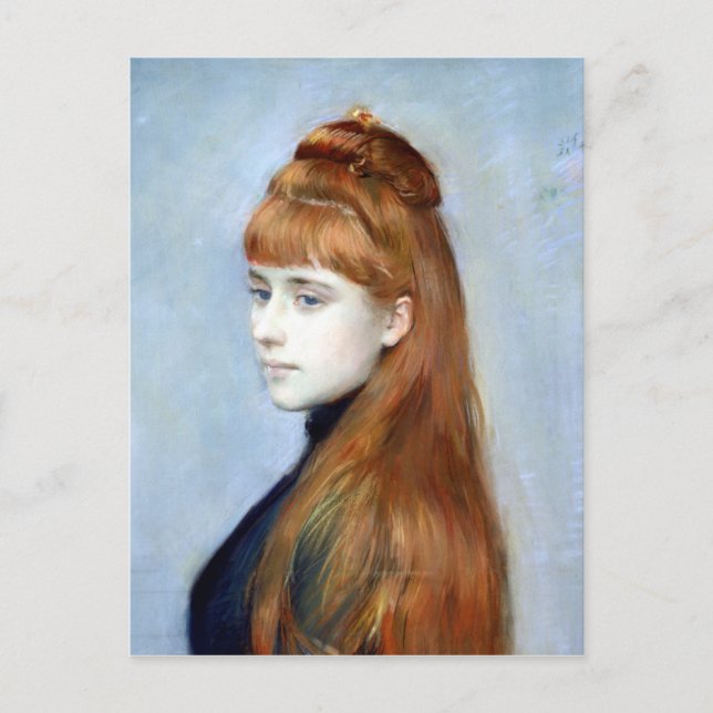 Postal Retrato de Mademoiselle Alice Guerin (Anverso)