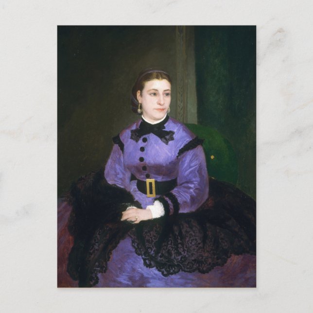 Postal Retrato de Mademoiselle Sicot Auguste Renoir (Anverso)