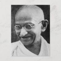Retrato de Mahatma Ghandi