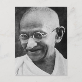 Postal Retrato de Mahatma Ghandi