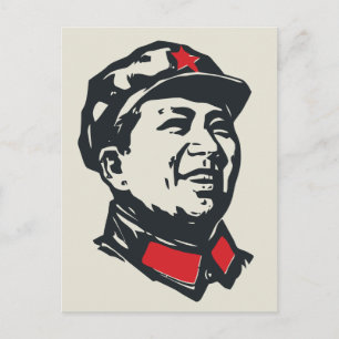 Postal Retrato de Mao