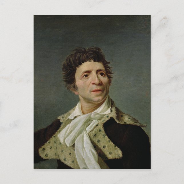 Postal Retrato de Marat 1793 (Anverso)