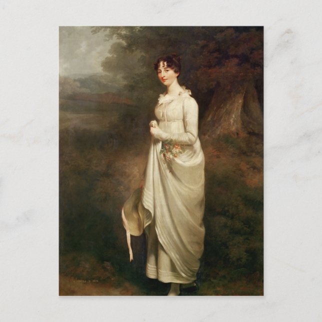 Postal Retrato de Marcia. B. Fox (Anverso)