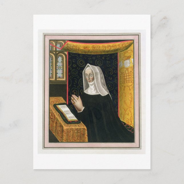 Postal Retrato de Margaret Beaufort, condesa de Richmon (Anverso)