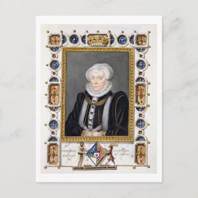 Postal Retrato de Margaret Douglas (1515-78) Condesa de (Anverso)